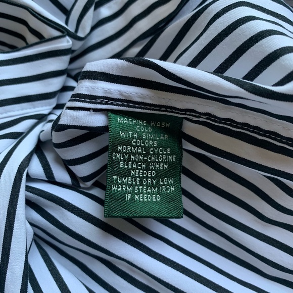 Black and White Striped Women's Top - Picture 5 of 7